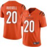 Bengals #20 KeiVarae Russell Sewn On Orange Jersey