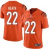 Bengals #22 Rodney Heath Sewn On Orange Jersey