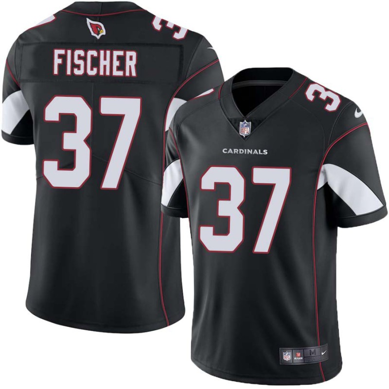 Cardinals #37 Pat Fischer Stitched Black Jersey