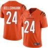 Bengals #24 Ernie Kellermann Sewn On Orange Jersey