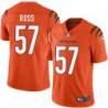 Bengals #57 Adrian Ross Sewn On Orange Jersey