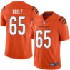 Bengals #65 Darrick Brilz Sewn On Orange Jersey