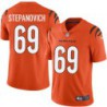 Bengals #69 Alex Stepanovich Sewn On Orange Jersey