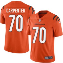 Bengals #70 Ron Carpenter Sewn On Orange Jersey